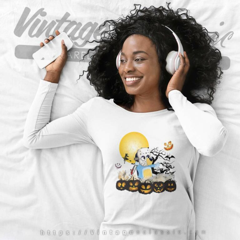 Bandit Bluey Halloween Shirt Michael Myers Funny Long Sleeve Tee Bandit Bluey Halloween Shirt Michael Myers Funny Long Sleeve Tee