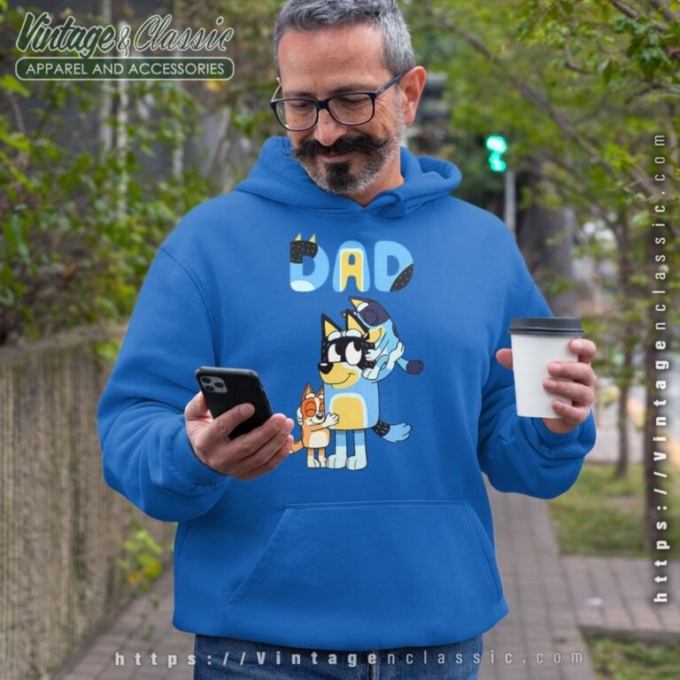 Bluey Gift For Dad, Bluey Fathers Day Hoodie Bluey Gift For Dad, Bluey Fathers Day Hoodie