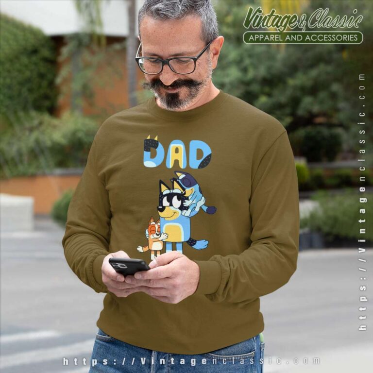 Bluey Gift For Dad, Bluey Fathers Day Sweatshirt Bluey Gift For Dad, Bluey Fathers Day Sweatshirt