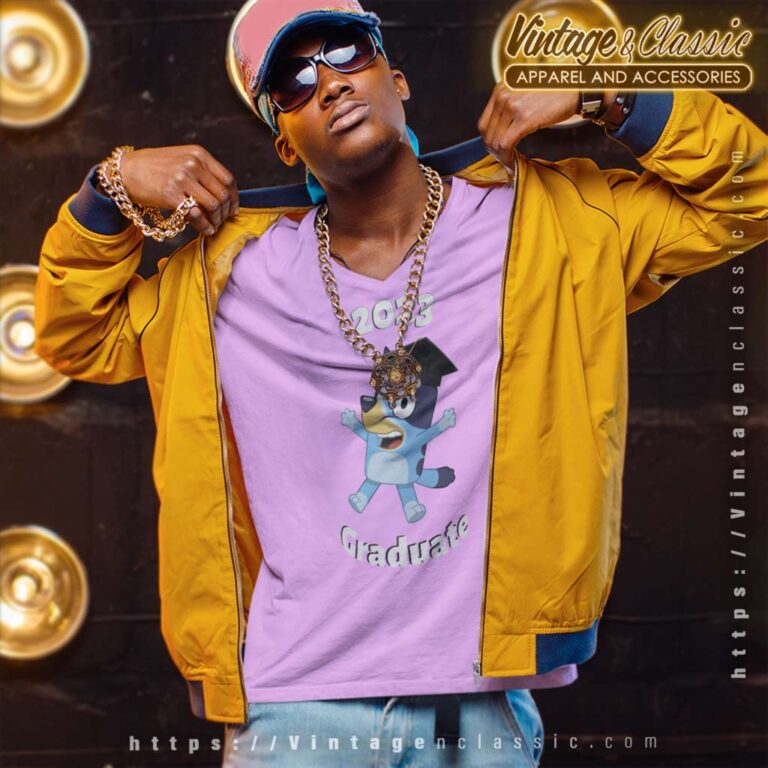 Bluey Graduate 2023 Gift V Neck TShirt Bluey Graduate 2023 Gift V Neck TShirt