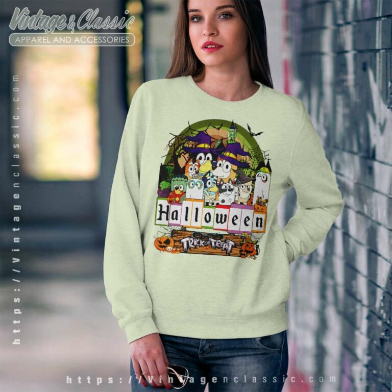 Bluey Halloween Party Shirt Bluey Family Sweatshirt Bluey Halloween Party Shirt Bluey Family Sweatshirt