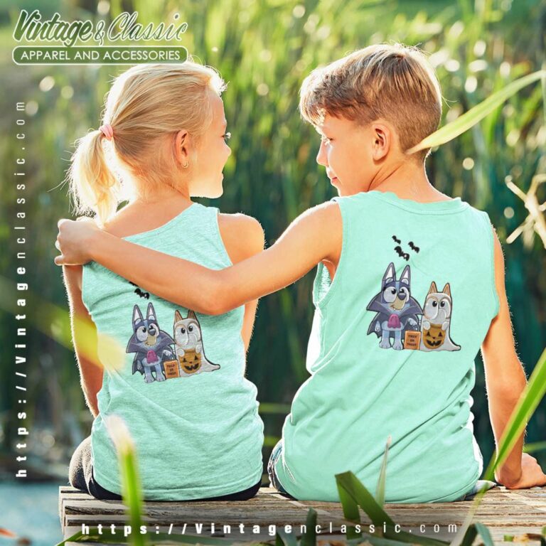 Bluey Halloween Posters And Art kids Tanktop Bluey Halloween Posters And Art kids Tanktop