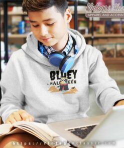 Bluey Halloween Scary Spooky Funny Halloween kids Hoodie