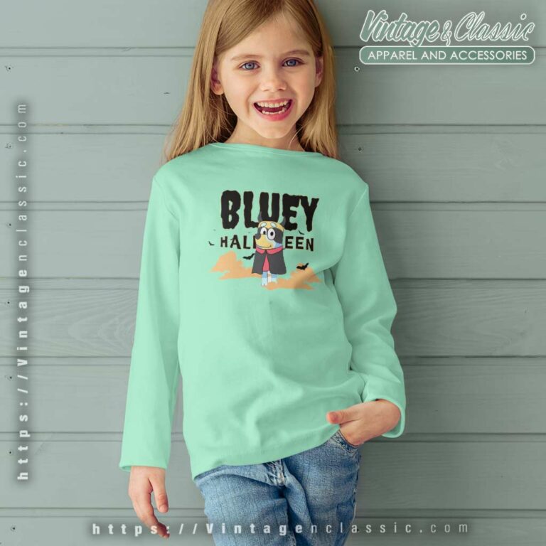 Bluey Halloween Scary Spooky Funny Halloween kids Longsleeves Bluey Halloween Scary Spooky Funny Halloween kids Longsleeves