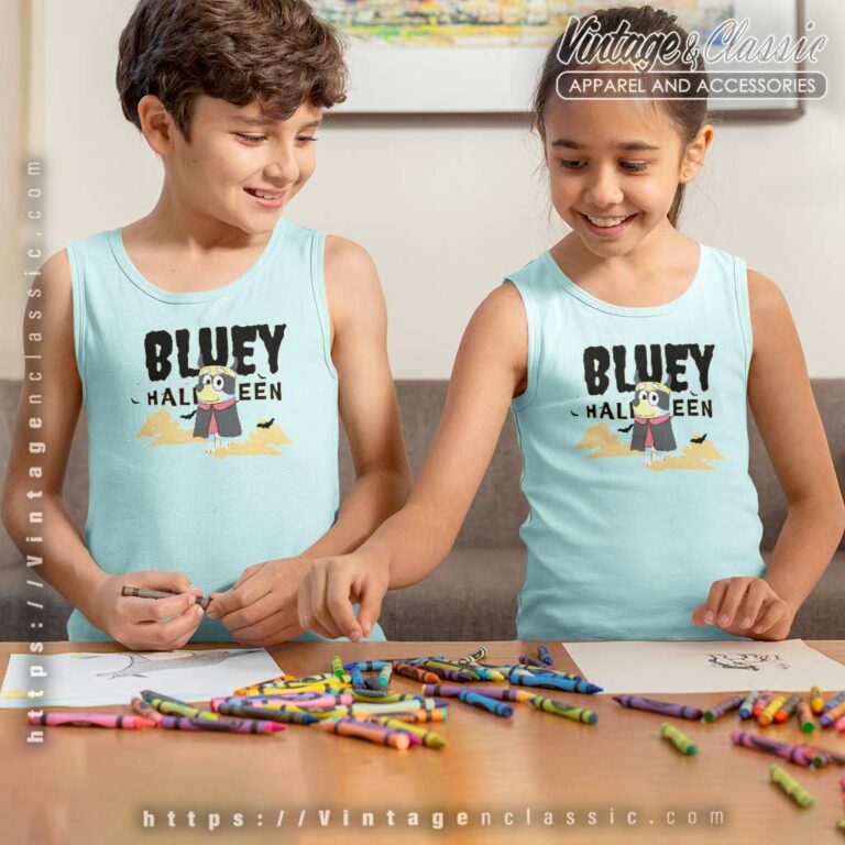 Bluey Halloween Scary Spooky Funny Halloween kids Tanktop Bluey Halloween Scary Spooky Funny Halloween kids Tanktop