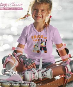 Bluey Halloween Shirt Bluey Bingo Halloween kids Vneck