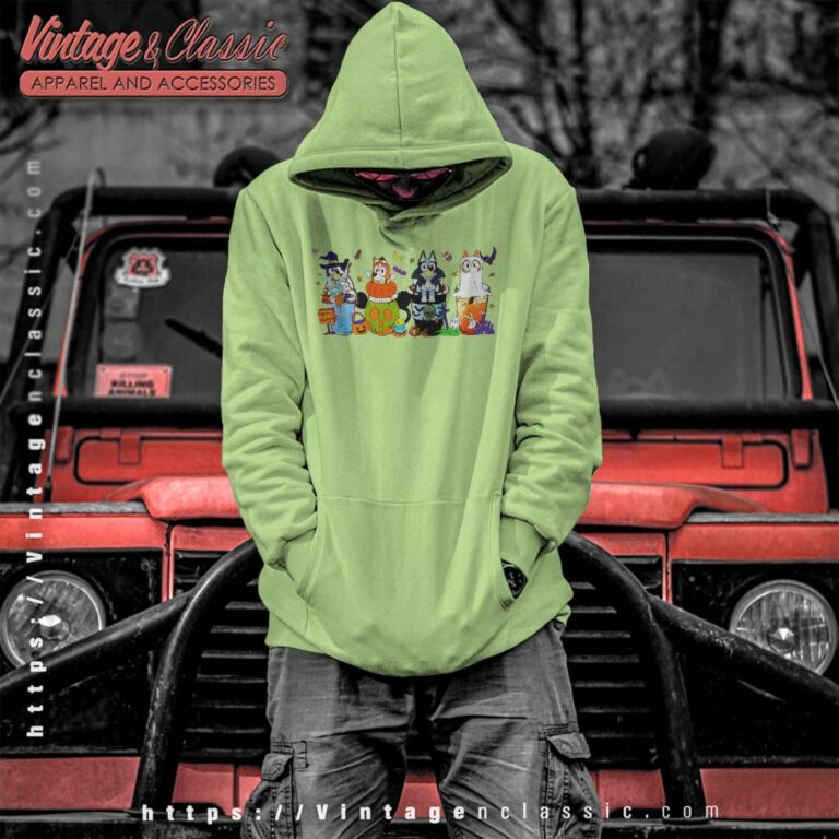 Bluey Halloween Shirt Bluey Coffee Halloween Hoodie Bluey Halloween Shirt Bluey Coffee Halloween Hoodie