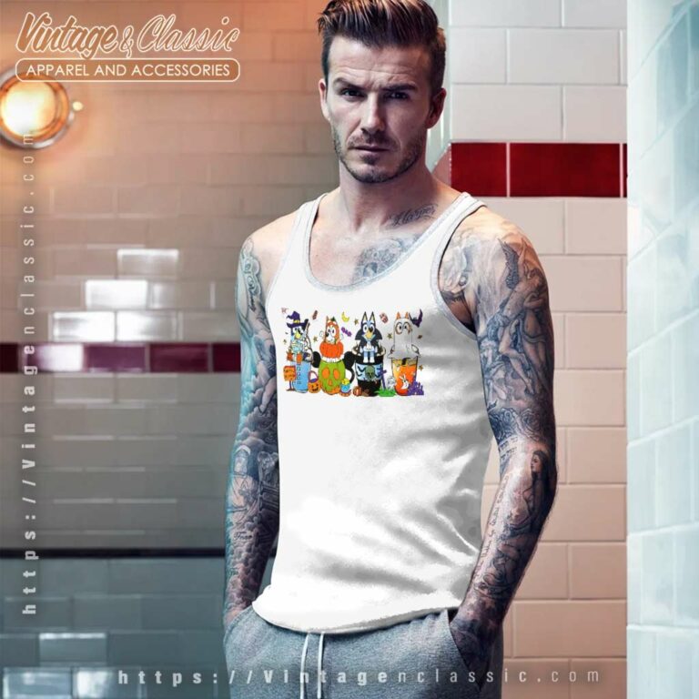 Bluey Halloween Shirt Bluey Coffee Halloween Tank Top Racerback Bluey Halloween Shirt Bluey Coffee Halloween Tank Top Racerback