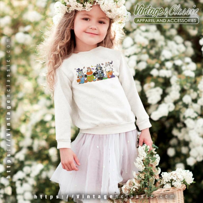 Bluey Halloween Shirt Bluey Coffee Halloween kids Sweatshirt Bluey Halloween Shirt Bluey Coffee Halloween kids Sweatshirt