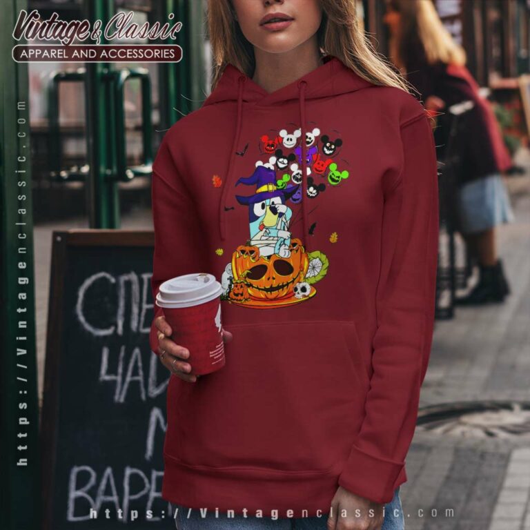 Bluey Halloween Shirt Bluey Mickey Pumpkin Hoodie Bluey Halloween Shirt Bluey Mickey Pumpkin Hoodie