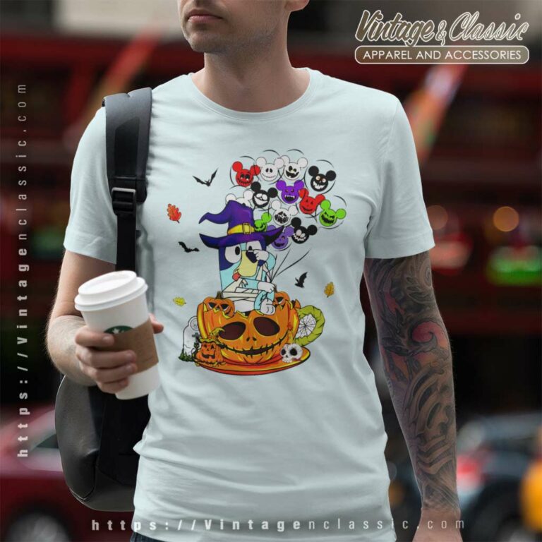 Bluey Halloween Shirt Bluey Mickey Pumpkin T Shirt Bluey Halloween Shirt Bluey Mickey Pumpkin T Shirt