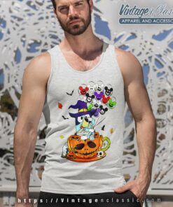 Bluey Halloween Shirt Bluey Mickey Pumpkin Tank Top Racerback