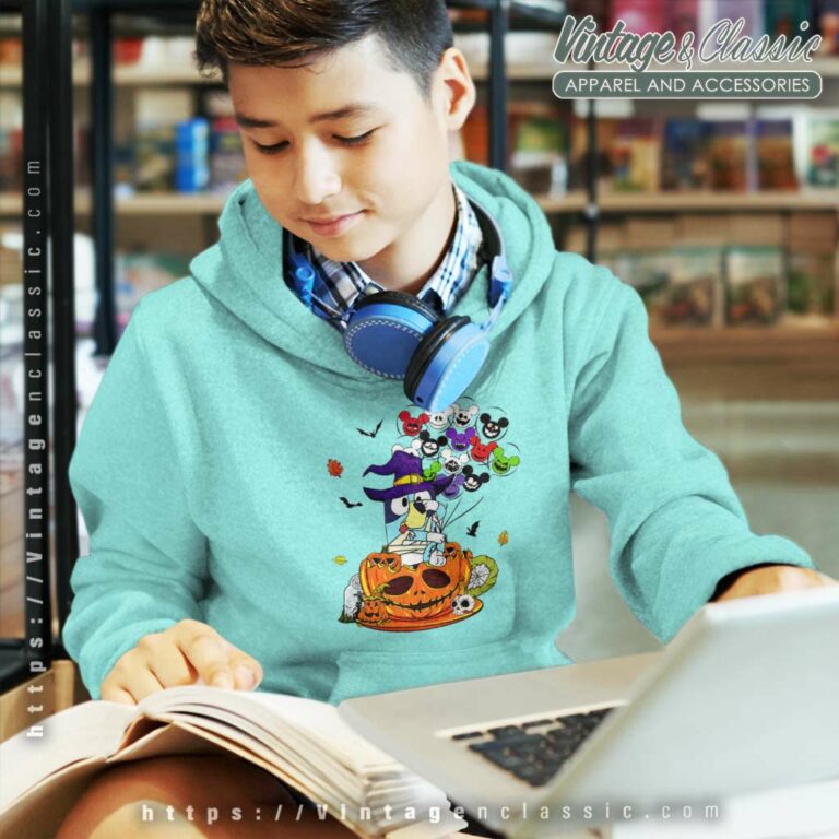 Bluey Halloween Shirt Bluey Mickey Pumpkin kids Hoodies Bluey Halloween Shirt Bluey Mickey Pumpkin kids Hoodies