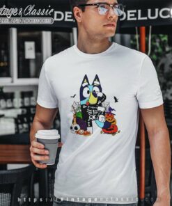 Bluey Halloween Shirt Bluey Skeleton T Shirt