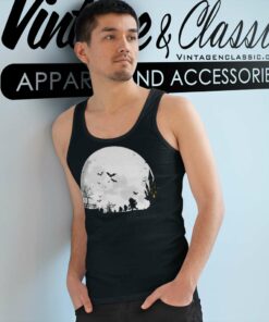 Bluey Halloween Shirt Bluey Walk In The Night Tank Top Racerback