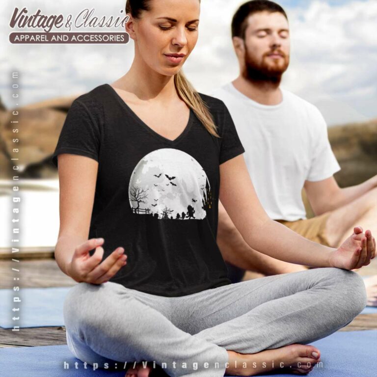 Bluey Halloween Shirt Bluey Walk In The Night V Neck TShirt Bluey Halloween Shirt Bluey Walk In The Night V Neck TShirt