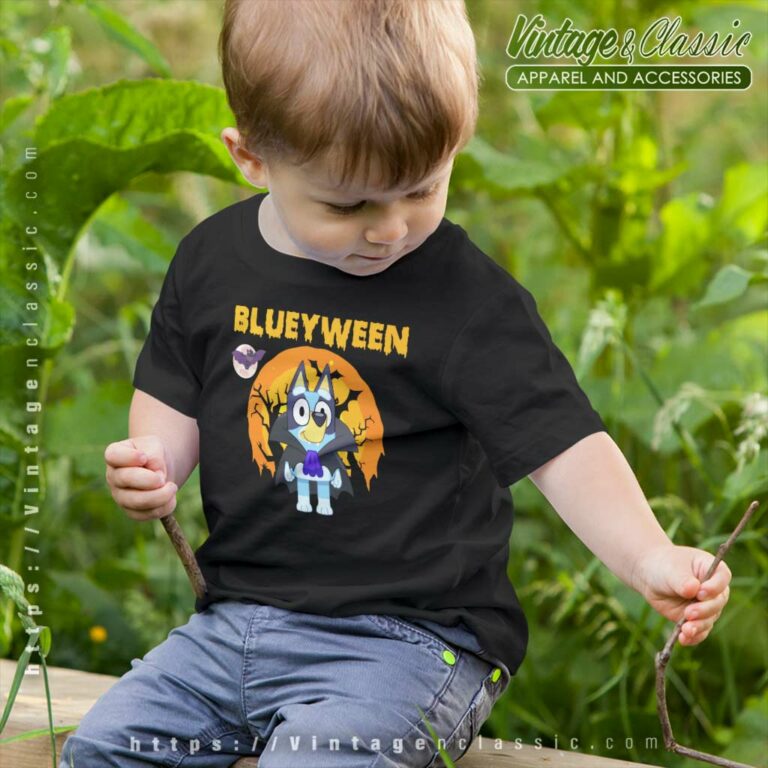 Bluey Halloween Shirt Blueyween Halloween kids Tshirt Bluey Halloween Shirt Blueyween Halloween kids Tshirt