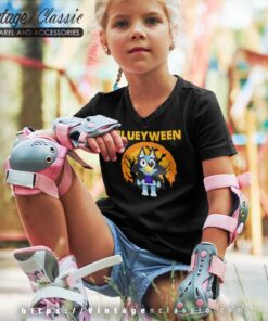 Bluey Halloween Shirt Blueyween Halloween kids Vneck