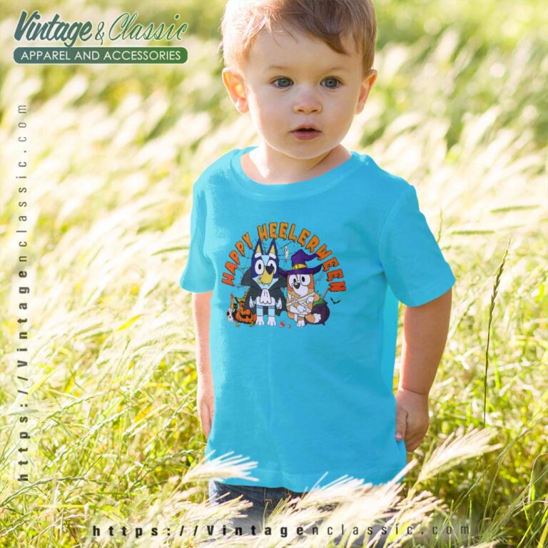 Bluey Halloween Shirt Happy Heelerween kids Tshirt Bluey Halloween Shirt Happy Heelerween kids Tshirt