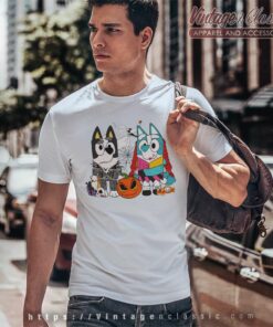 Bluey Halloween Shirt Skellington T Shirt