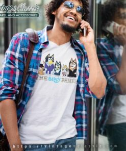 Bluey Halloween Shirt The Adams Family V Neck TShirt