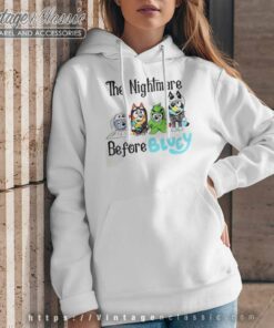 Bluey Halloween Shirt The Nightmare Before Bluey Hoodie