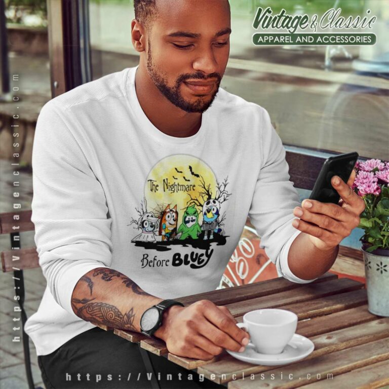 Bluey Halloween Shirt The Nightmare Before Sweatshirt Bluey Halloween Shirt The Nightmare Before Sweatshirt