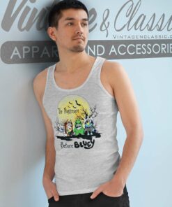 Bluey Halloween Shirt The Nightmare Before Tank Top Racerback