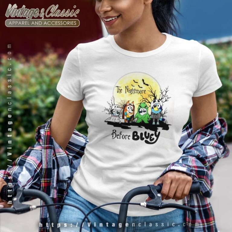 Bluey Halloween Shirt The Nightmare Before Women TShirt Bluey Halloween Shirt The Nightmare Before Women TShirt
