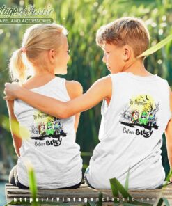 Bluey Halloween Shirt The Nightmare Before kids Tanktop