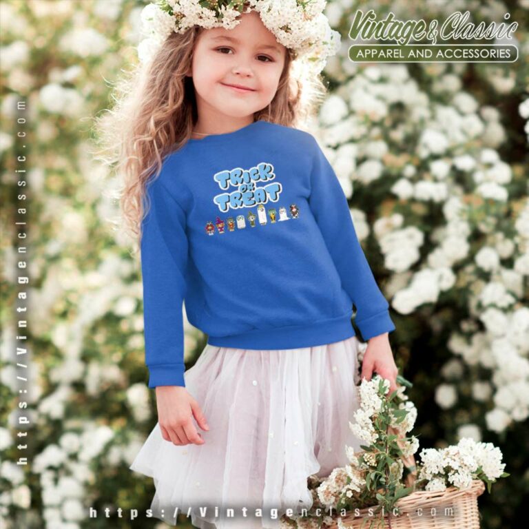 Bluey Halloween Trick Or Treat kids Sweatshirt Bluey Halloween Trick Or Treat kids Sweatshirt