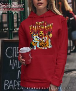 Bluey Happy Halloween Shirt Gift For Blueys Fan Hoodie
