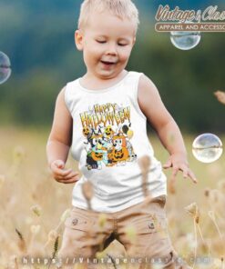 Bluey Happy Halloween Shirt Gift For Blueys Fan kids tanktop
