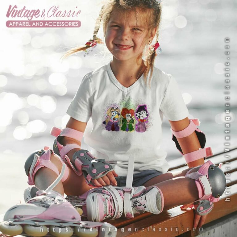 Bluey Hocus Pocus Halloween Shirt Bluey Halloween kids Vneck Bluey Hocus Pocus Halloween Shirt Bluey Halloween kids Vneck