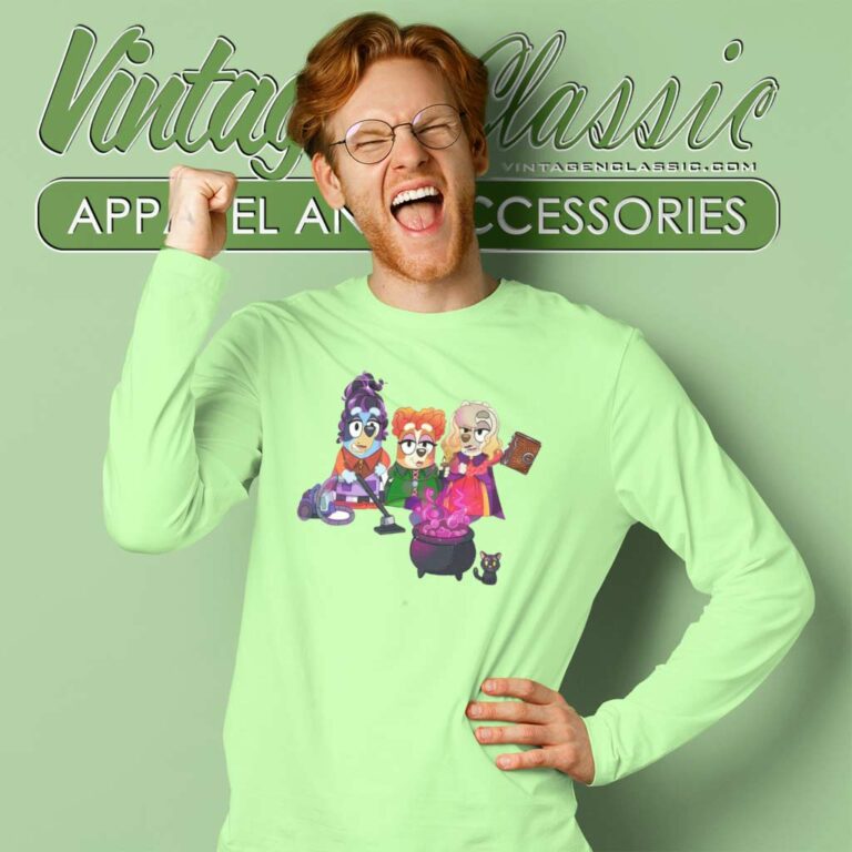Bluey Hocus Pocus Shirt Bluey Halloween Long Sleeve Tee Bluey Hocus Pocus Shirt Bluey Halloween Long Sleeve Tee
