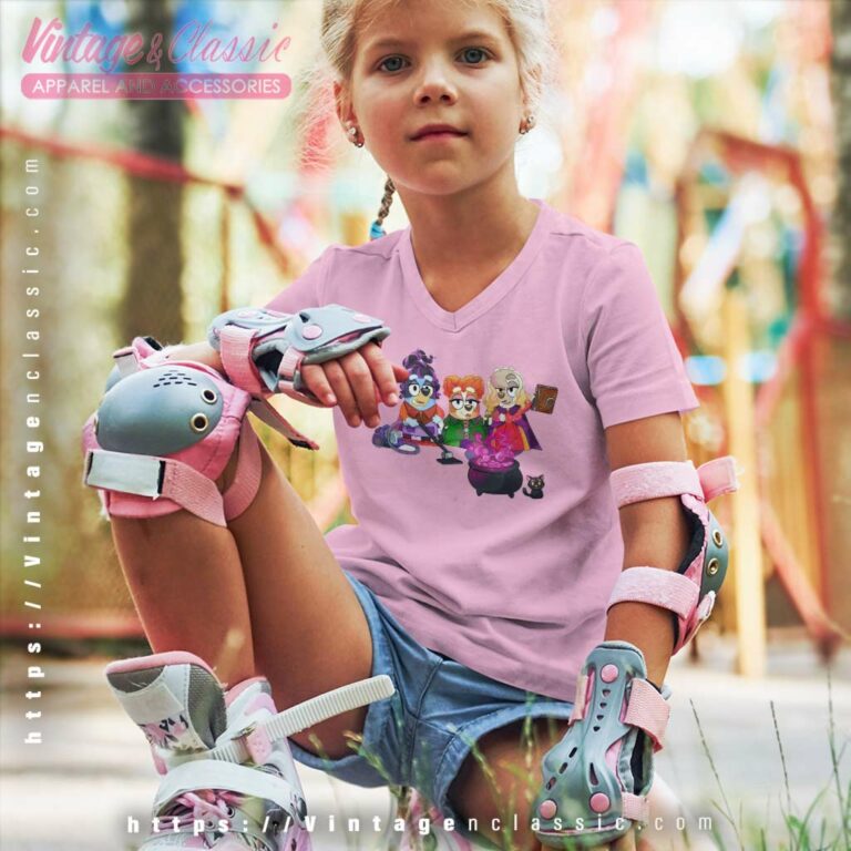 Bluey Hocus Pocus Shirt Bluey Halloween kids Vneck Bluey Hocus Pocus Shirt Bluey Halloween kids Vneck