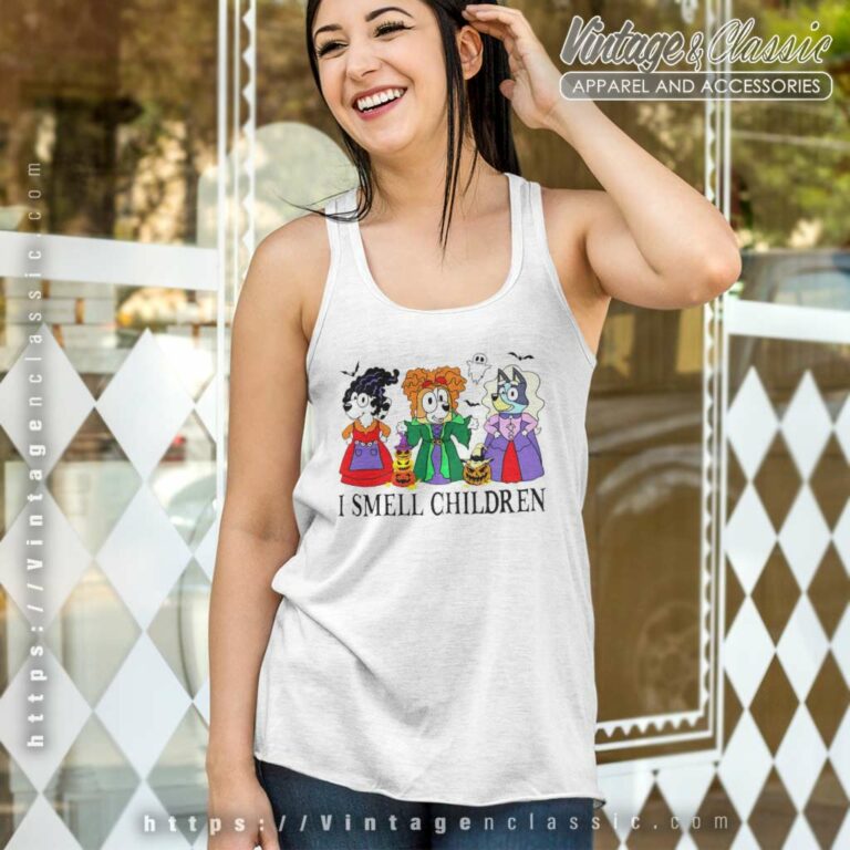 Bluey Hocus Pocus Shirt Bluey I Smell Children Halloween Tank Top Racerback Bluey Hocus Pocus Shirt Bluey I Smell Children Halloween Tank Top Racerback