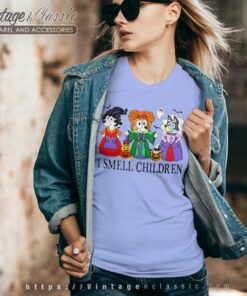 Bluey Hocus Pocus Shirt Bluey I Smell Children Halloween V Neck TShirt