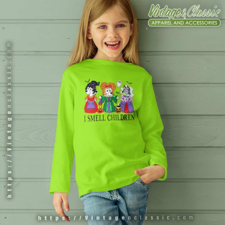 Bluey Hocus Pocus Shirt Bluey I Smell Children Halloween kids Longsleeves Bluey Hocus Pocus Shirt Bluey I Smell Children Halloween kids Longsleeves