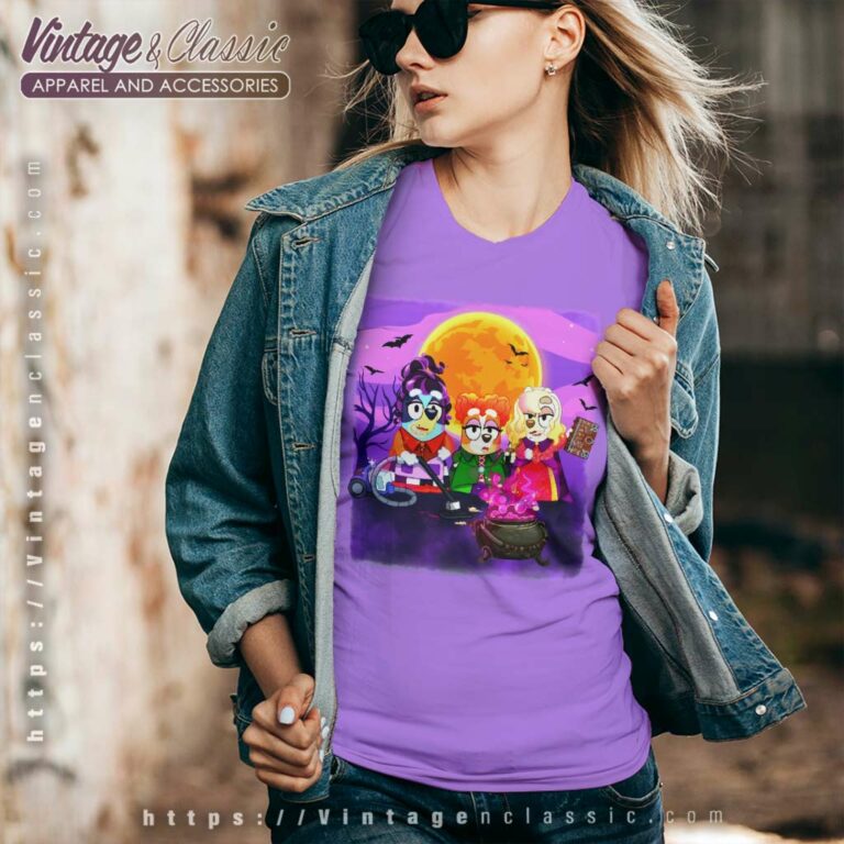 Bluey Hocus Pocus Shirt Bluey Witches V Neck TShirt Bluey Hocus Pocus Shirt Bluey Witches V Neck TShirt