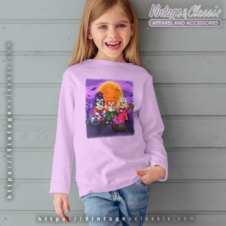 Bluey Hocus Pocus Shirt Bluey Witches kids Longsleeves Bluey Hocus Pocus Shirt Bluey Witches kids Longsleeves