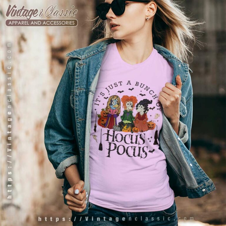 Bluey Hocus Pocus Shirt Gift For Bluey Fan V Neck TShirt Bluey Hocus Pocus Shirt Gift For Bluey Fan V Neck TShirt