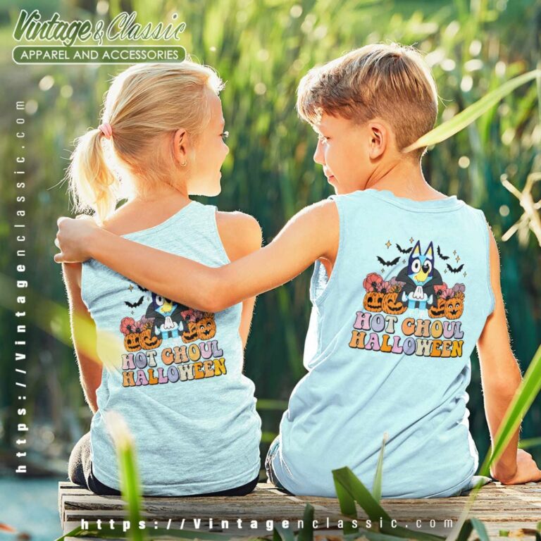 Bluey Hot Ghoul Halloween Shirt Gift For Fan kids Tanktop Bluey Hot Ghoul Halloween Shirt Gift For Fan kids Tanktop