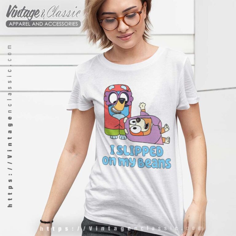 Bluey I Slipped On My Beans Bingo T Shirt Bluey I Slipped On My Beans Bingo T Shirt