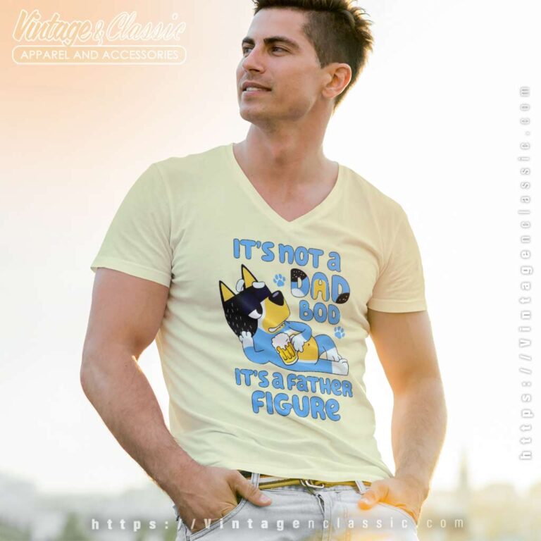 Bluey Its Not A Dad Bod Its A Father Figure VNECK Bluey Its Not A Dad Bod Its A Father Figure VNECK
