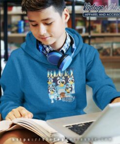 Bluey Logo Funny Shirt Gift For Fan kids Hoodie