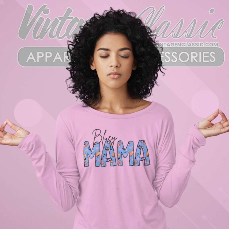Bluey Mama Character Gift For Mom Long Sleeve Tee Bluey Mama Character Gift For Mom Long Sleeve Tee