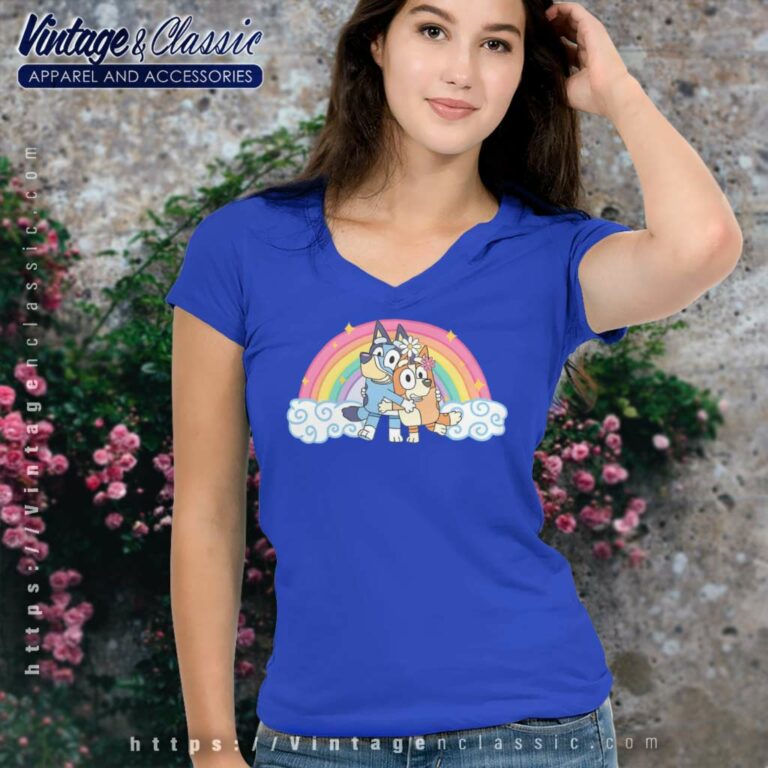 Bluey Matching Family Shirt Bluey Bingo V Neck TShirt Bluey Matching Family Shirt Bluey Bingo V Neck TShirt