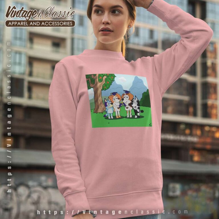 Bluey Mia And Captains Graduation Sweatshirt Bluey Mia And Captains Graduation Sweatshirt