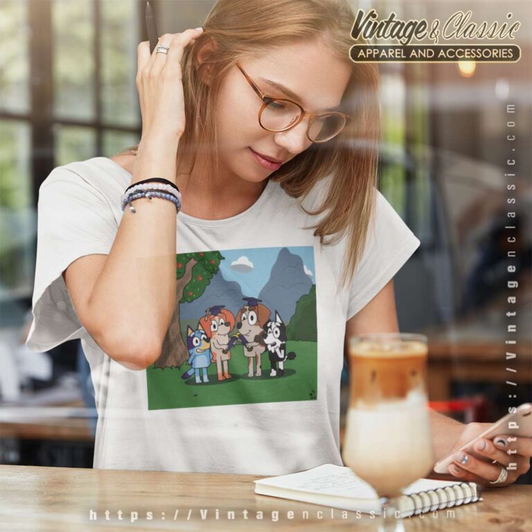 Bluey Mia And Captains Graduation Women TShirt Bluey Mia And Captains Graduation Women TShirt